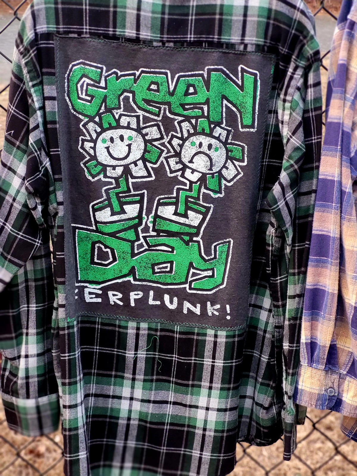 Green Day Upcycled Flannel