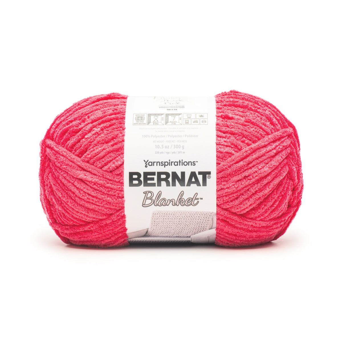 Bernat Blanket Crochet Yarn Think Pink 300g/10.5oz Yarnspirations