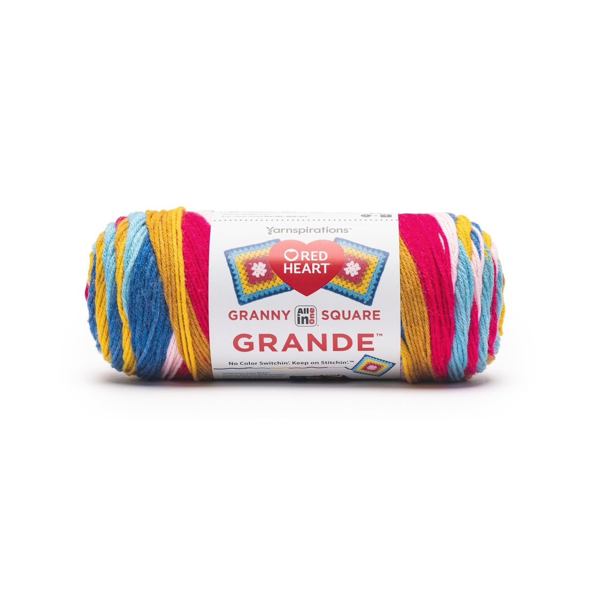 Red Heart Granny Square Grande Yarn 8.8oz, 440 Yards in Cats Meow