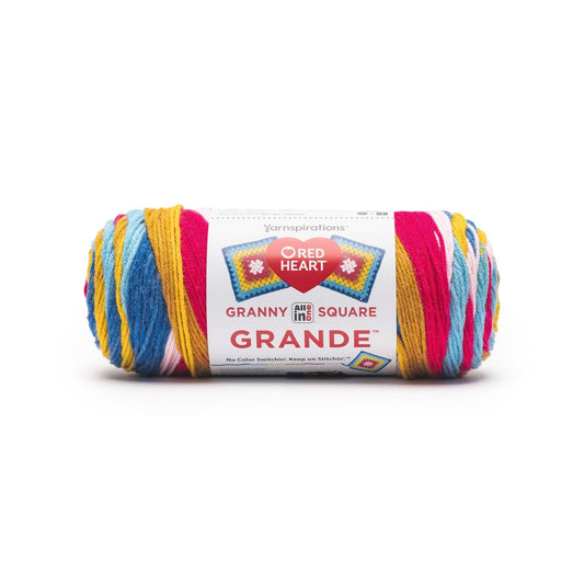 Red Heart Granny Square Grande Yarn 8.8oz, 440 Yards in Cats Meow
