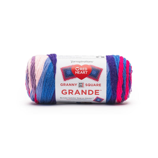 Red Heart Granny Square Grande Yarn 8.8oz, 440 Yards in Phenomenon
