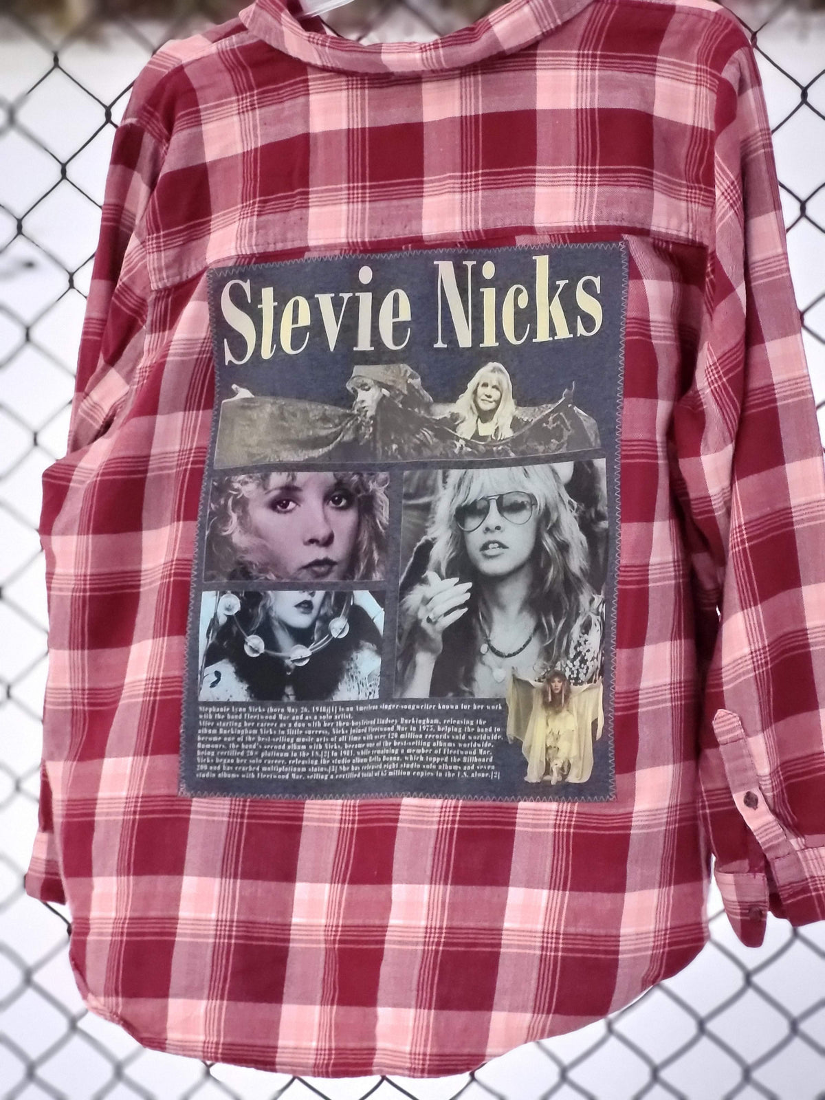 Stevie Nicks Upcycled Flannel