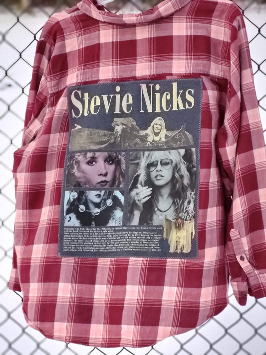 Stevie Nicks Upcycled Flannel