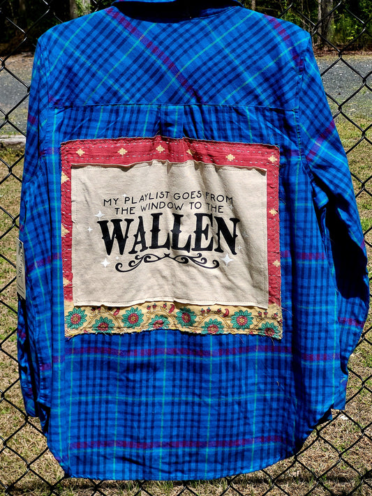 Morgan Wallen Upcycled Flannel