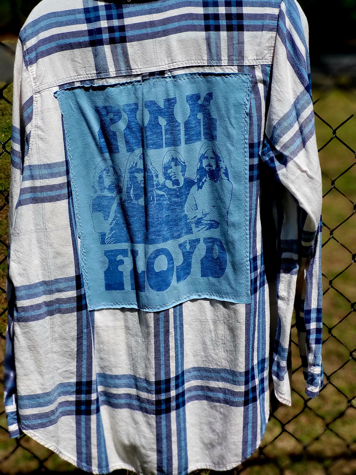 Pink Floyd Upcycled Flannel