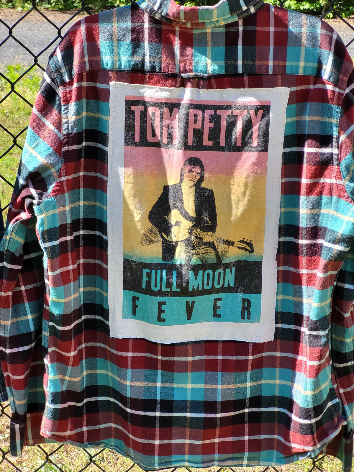 Tom Petty Upcycled Flannel
