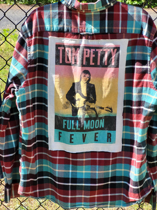 Tom Petty Upcycled Flannel