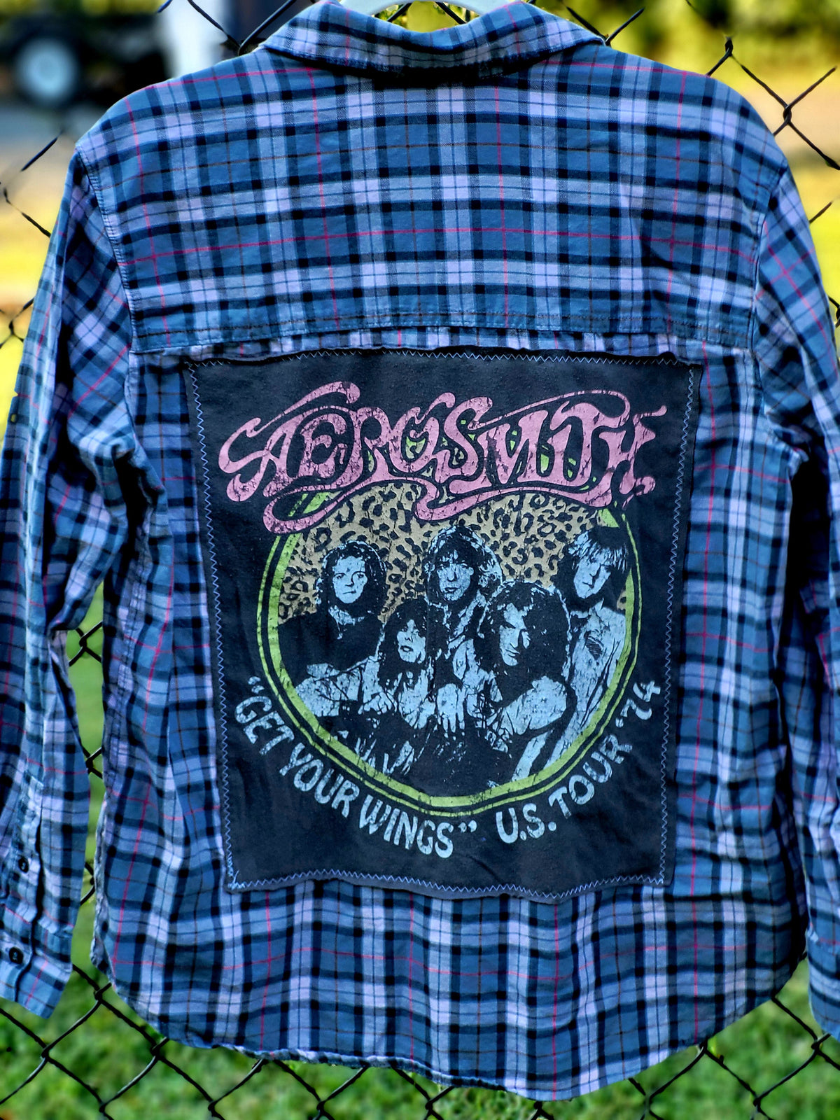 Aerosmith Upcycled Flannel