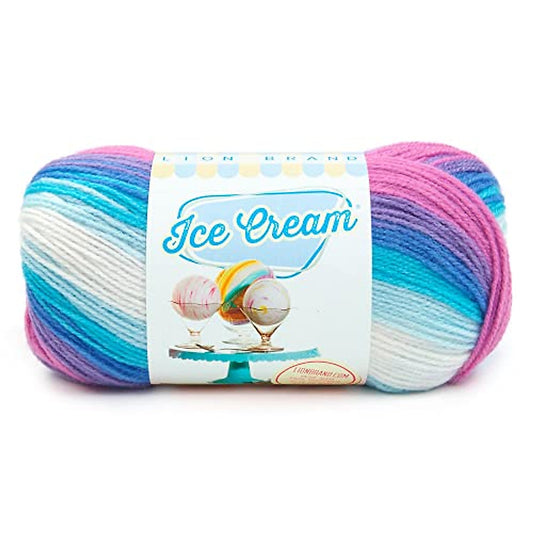 Lion Brand Yarn Ice Cream Moon Mist 3.5oz, 394 yds