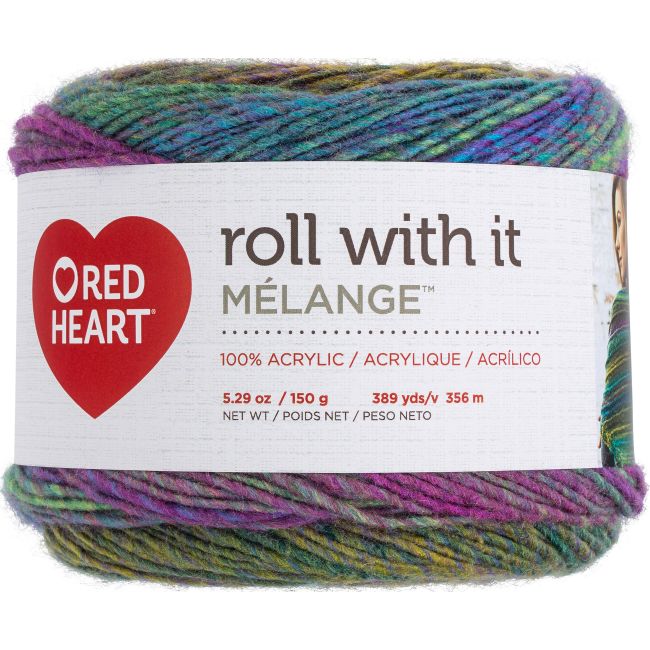 Red Heart Roll With It Melange 5.3oz Catwalk Each 389 yards