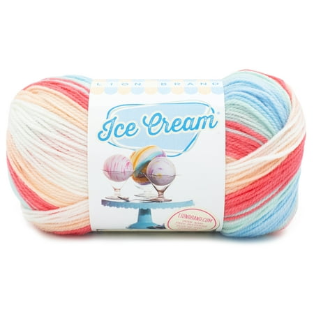 Lion Ice Cream Yarn Twinberry Cheesecake, 3.5oz, 394 yds