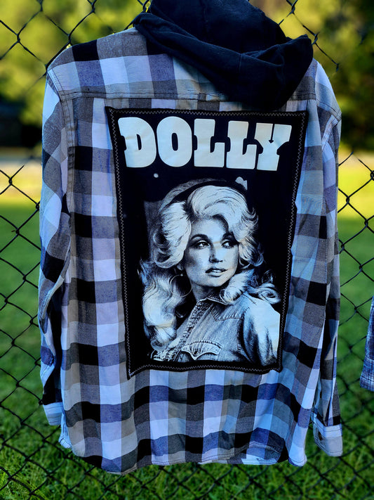 Dolly Upcycled Hoodie Flannel